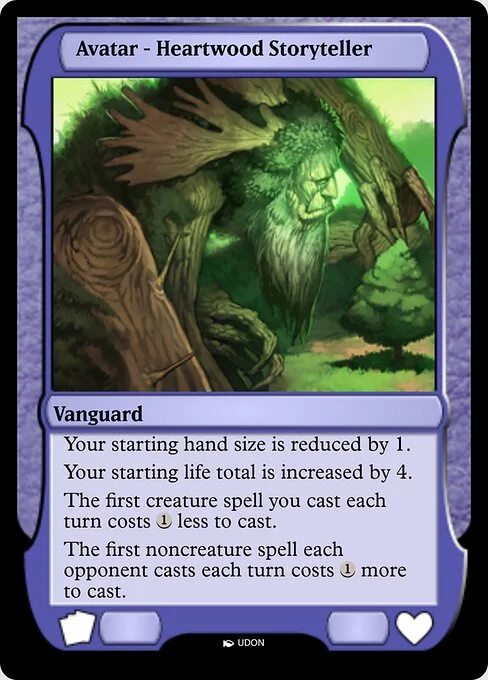 Heartwood Storyteller Avatar, carta Magic di tipo Vanguard illustrata da UDON