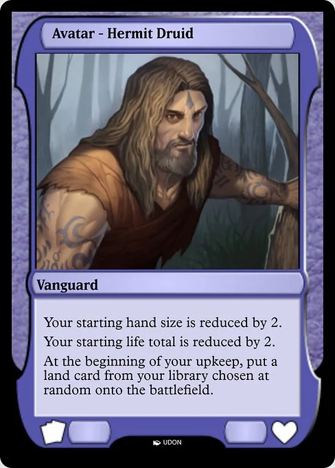 Hermit Druid Avatar, carta Magic di tipo Vanguard illustrata da UDON