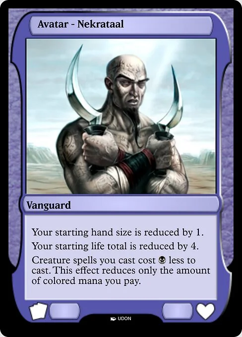 Nekrataal Avatar, carta Magic di tipo Vanguard illustrata da UDON