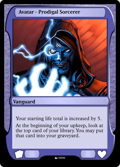 Prodigal Sorcerer Avatar, carta Magic di tipo Vanguard illustrata da UDON