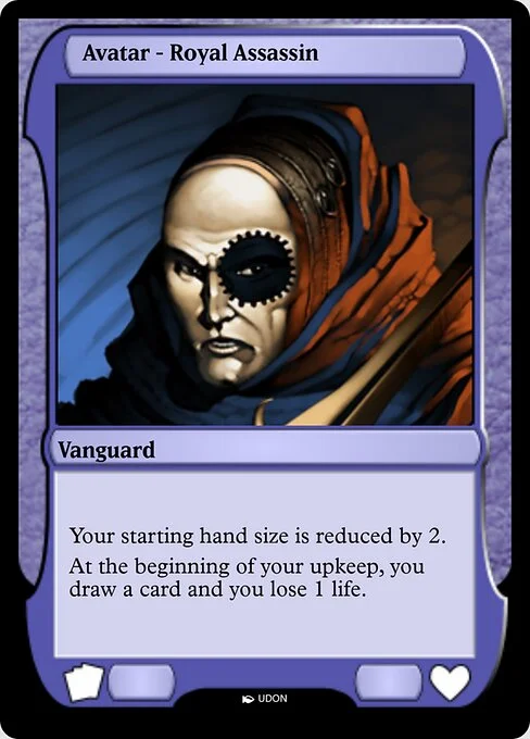 Royal Assassin Avatar, carta Magic di tipo Vanguard illustrata da UDON