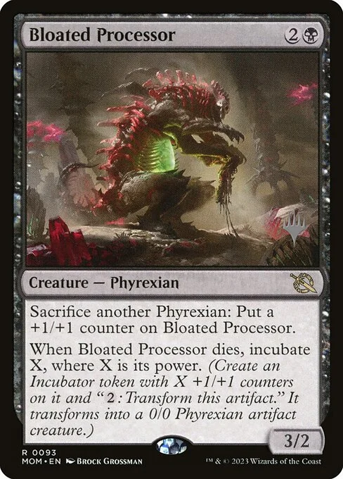 Bloated Processor, carta Magic di tipo Creature — Phyrexian illustrata da Brock Grossman