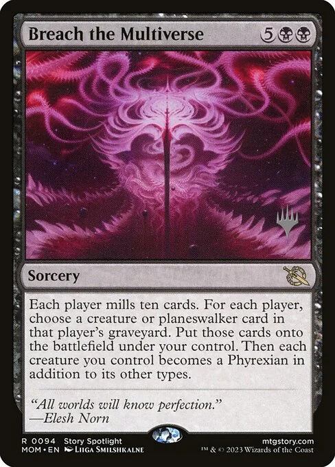 Breach the Multiverse, carta Magic di tipo Sorcery illustrata da Liiga Smilshkalne