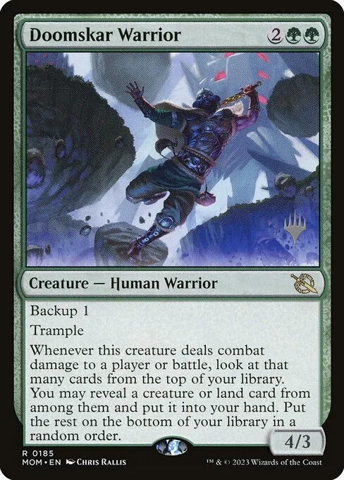 Doomskar Warrior, carta Magic di tipo Creature — Human Warrior illustrata da Chris Rallis