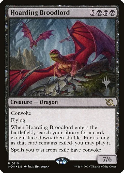 Hoarding Broodlord, carta Magic di tipo Creature — Dragon illustrata da Filip Burburan