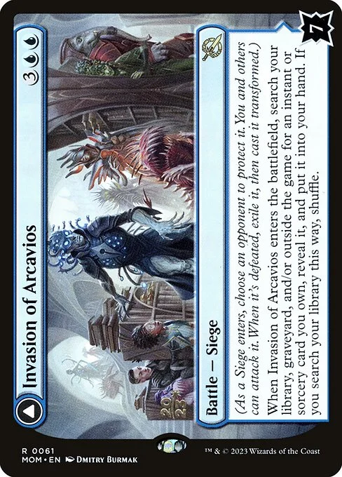 Invasion of Arcavios // Invocation of the Founders, carta Magic di tipo Battle — Siege // Enchantment illustrata da Dmitry Burmak