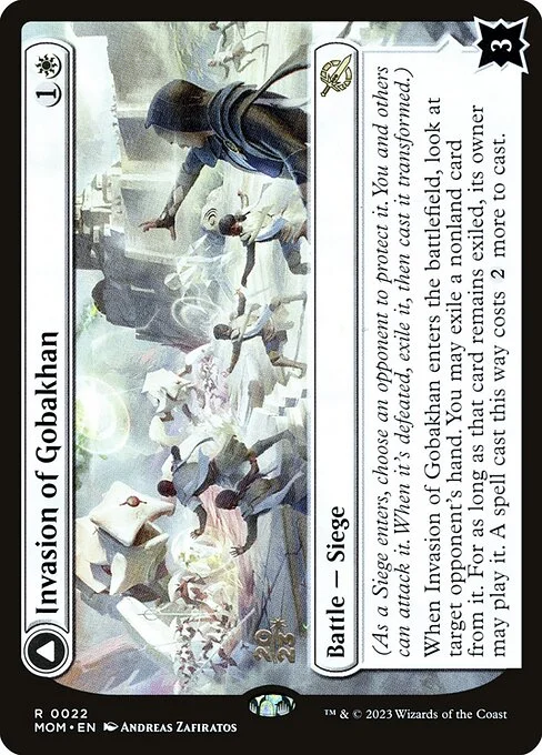 Invasion of Gobakhan // Lightshield Array, carta Magic di tipo Battle — Siege // Enchantment illustrata da Andreas Zafiratos