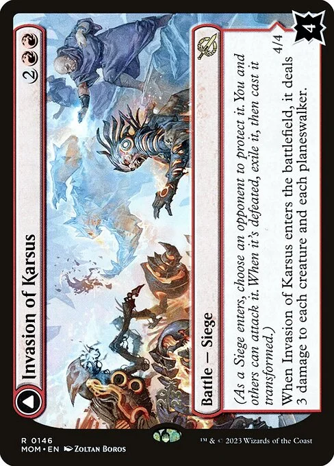 Invasion of Karsus // Refraction Elemental, carta Magic di tipo Battle — Siege // Creature — Elemental illustrata da Zoltan Boros