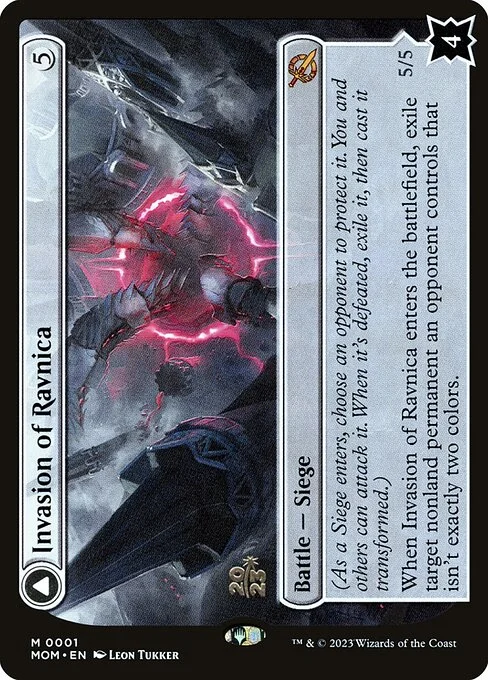 Invasion of Ravnica // Guildpact Paragon, carta Magic di tipo Battle — Siege // Artifact Creature — Construct illustrata da Leon Tukker