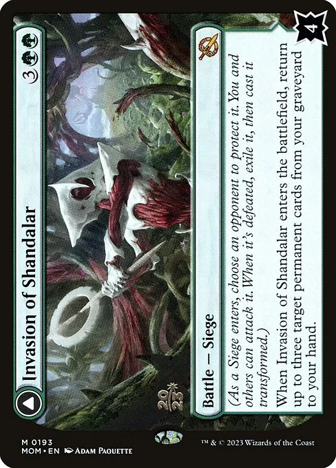 Invasion of Shandalar // Leyline Surge, carta Magic di tipo Battle — Siege // Enchantment illustrata da Adam Paquette