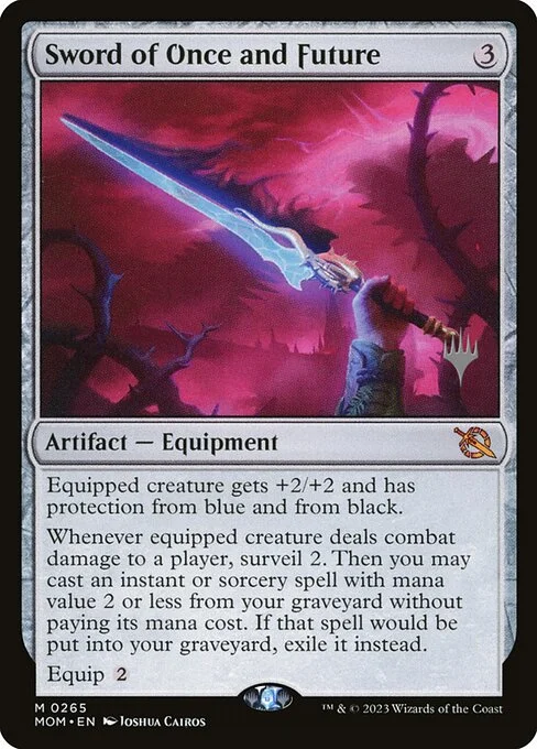 Sword of Once and Future, carta Magic di tipo Artifact — Equipment illustrata da Joshua Cairos