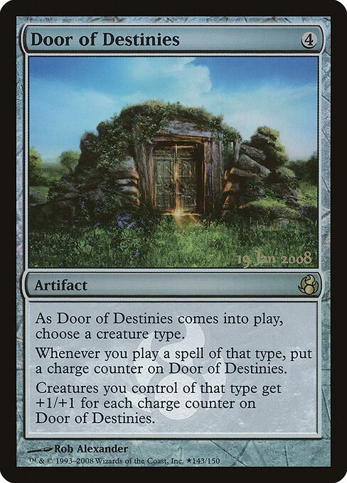 Door of Destinies, carta Magic di tipo Artifact illustrata da Rob Alexander
