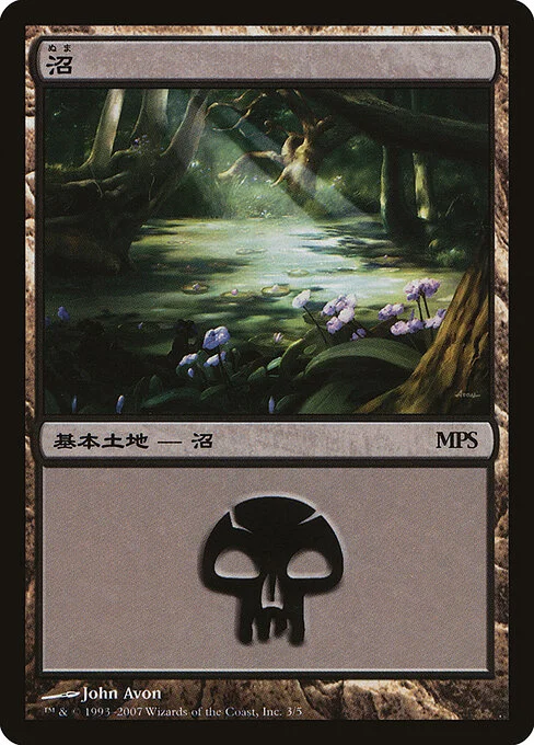 Swamp, carta Magic di tipo Basic Land — Swamp illustrata da John Avon