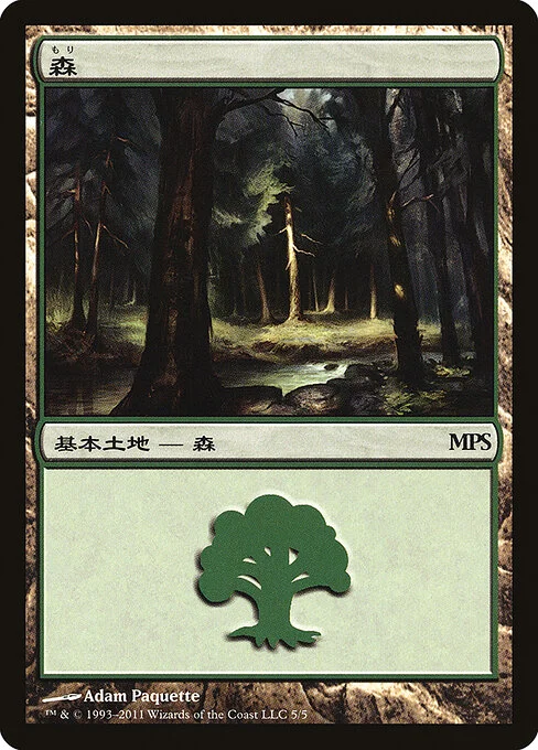 Forest, carta Magic di tipo Basic Land — Forest illustrata da Adam Paquette