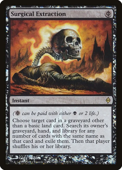 Surgical Extraction, carta Magic di tipo Instant illustrata da Greg Staples