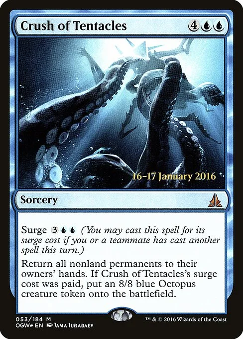 Crush of Tentacles, carta Magic di tipo Sorcery illustrata da Jama Jurabaev