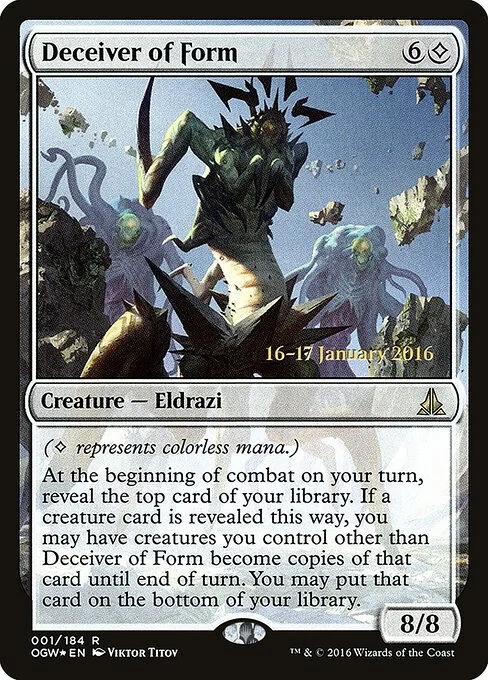 Deceiver of Form, carta Magic di tipo Creature — Eldrazi illustrata da Viktor Titov