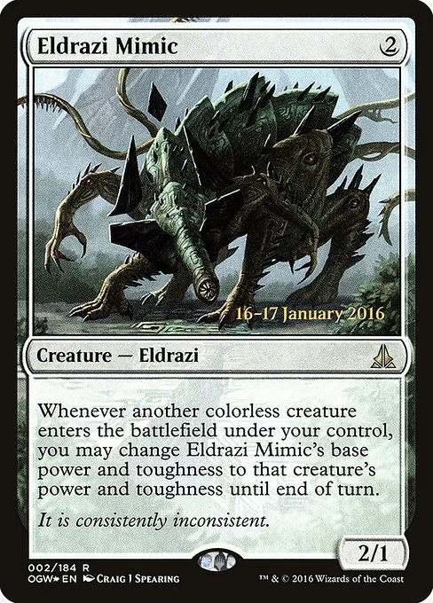 Eldrazi Mimic, carta Magic di tipo Creature — Eldrazi illustrata da Craig J Spearing