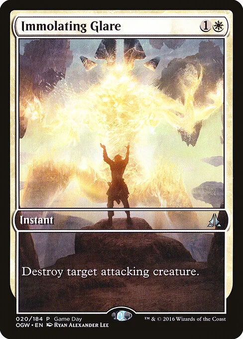Immolating Glare, carta Magic di tipo Instant illustrata da Ryan Alexander Lee