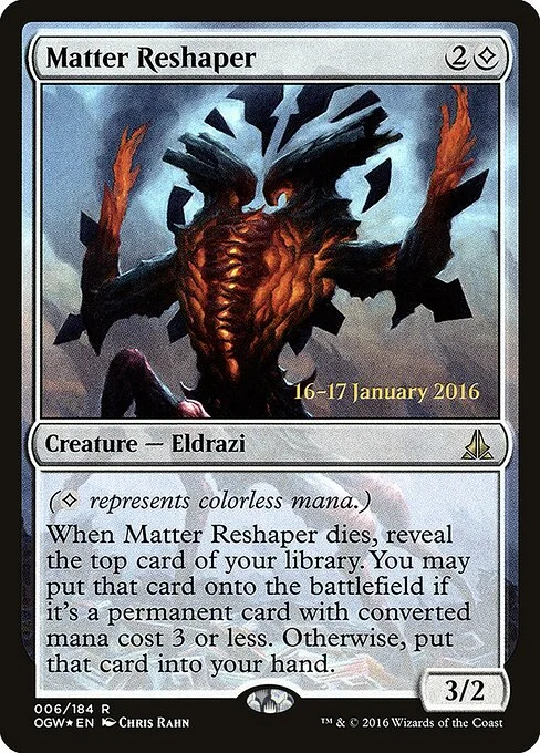 Matter Reshaper, carta Magic di tipo Creature — Eldrazi illustrata da Chris Rahn