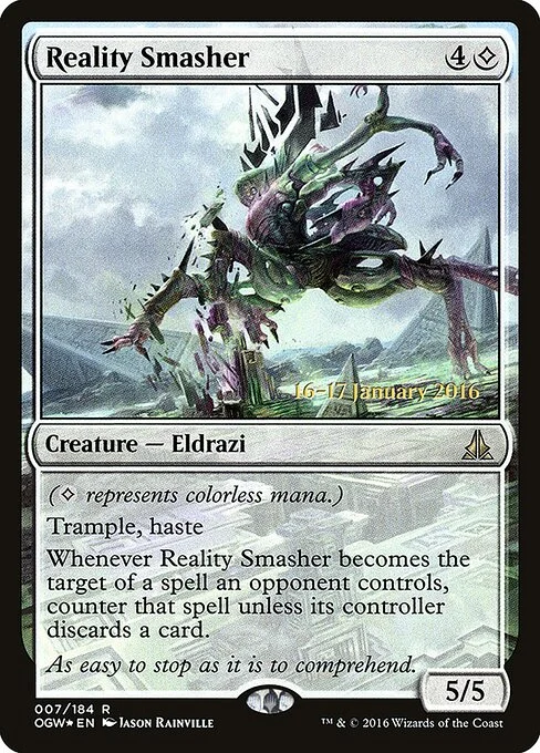 Reality Smasher, carta Magic di tipo Creature — Eldrazi illustrata da Jason Rainville