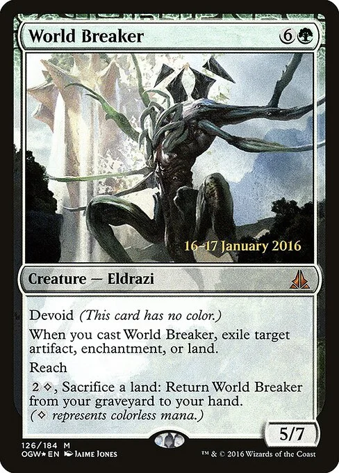 World Breaker, carta Magic di tipo Creature — Eldrazi illustrata da Jaime Jones