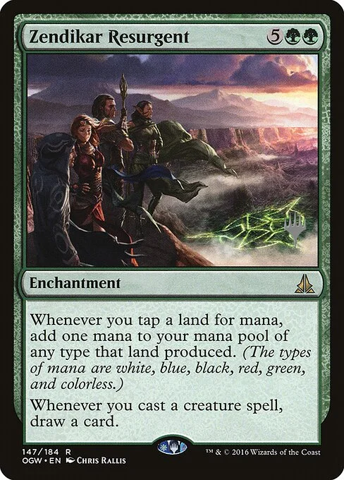 Zendikar Resurgent, carta Magic di tipo Enchantment illustrata da Chris Rallis