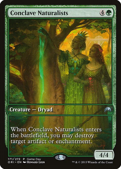 Conclave Naturalists, carta Magic di tipo Creature — Dryad illustrata da Howard Lyon