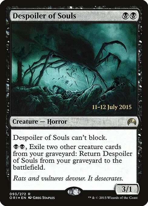 Despoiler of Souls, carta Magic di tipo Creature — Horror illustrata da Greg Staples