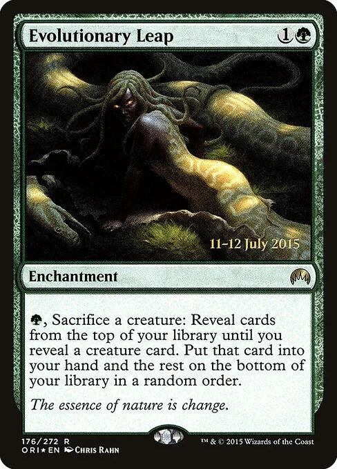 Evolutionary Leap, carta Magic di tipo Enchantment illustrata da Chris Rahn