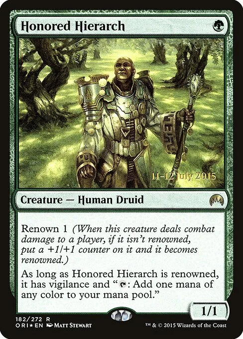 Honored Hierarch, carta Magic di tipo Creature — Human Druid illustrata da Matt Stewart