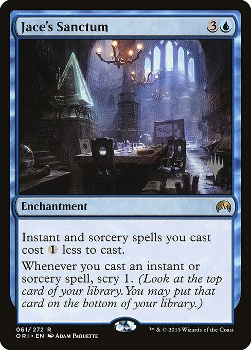 Jace's Sanctum, carta Magic di tipo Enchantment illustrata da Adam Paquette