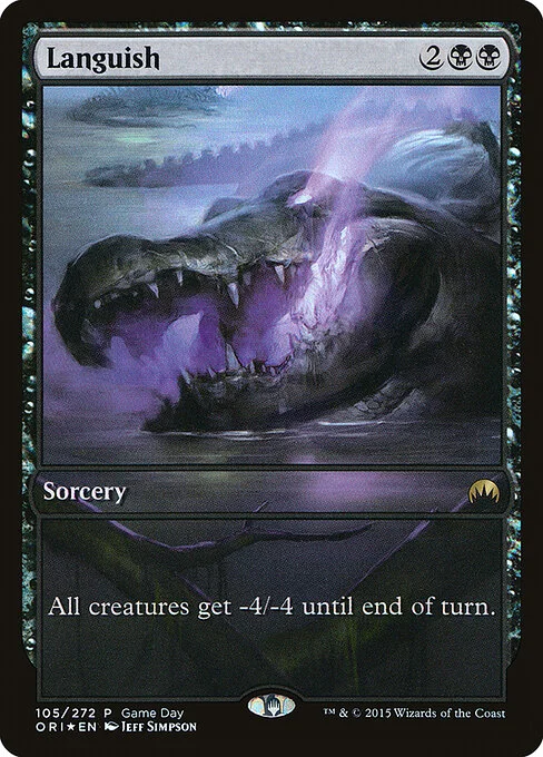 Languish, carta Magic di tipo Sorcery illustrata da Jeff Simpson
