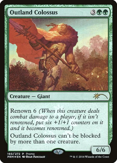 Outland Colossus, carta Magic di tipo Creature — Giant illustrata da Ryan Pancoast