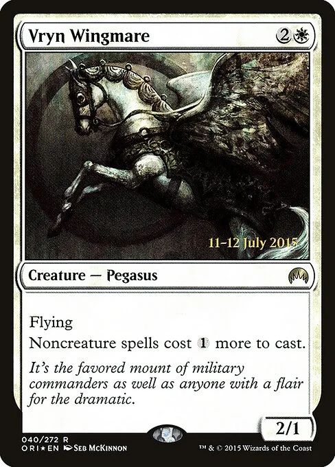 Vryn Wingmare, carta Magic di tipo Creature — Pegasus illustrata da Seb McKinnon