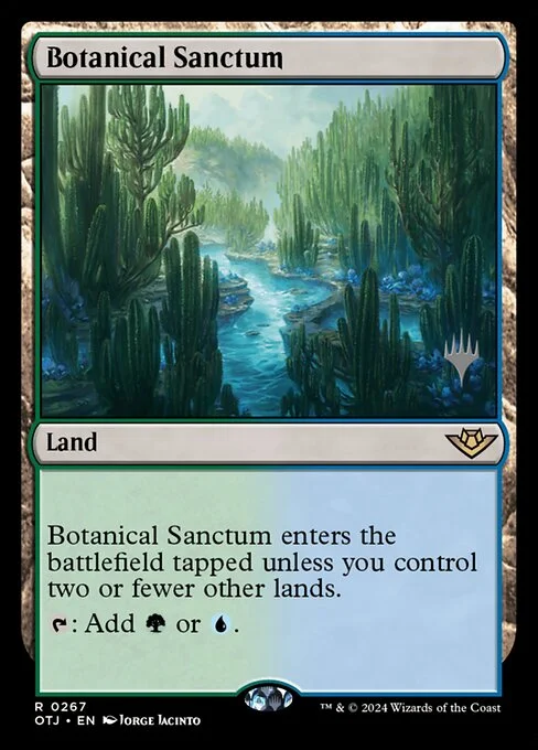 Botanical Sanctum, carta Magic di tipo Land illustrata da Jorge Jacinto