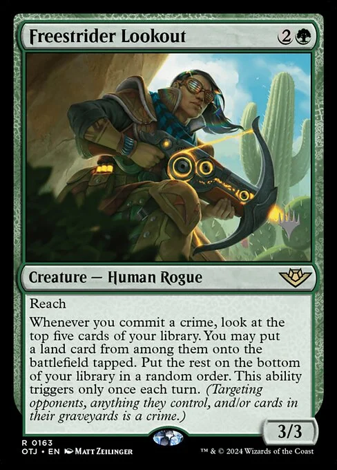 Freestrider Lookout, carta Magic di tipo Creature — Human Rogue illustrata da Matt Zeilinger
