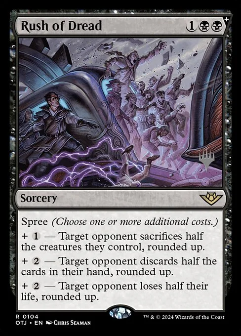 Rush of Dread, carta Magic di tipo Sorcery illustrata da Chris Seaman