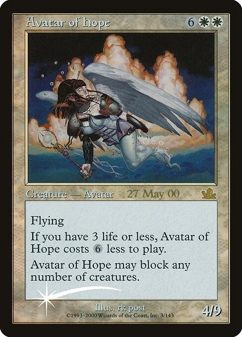 Avatar of Hope, carta Magic di tipo Creature — Avatar illustrata da rk post