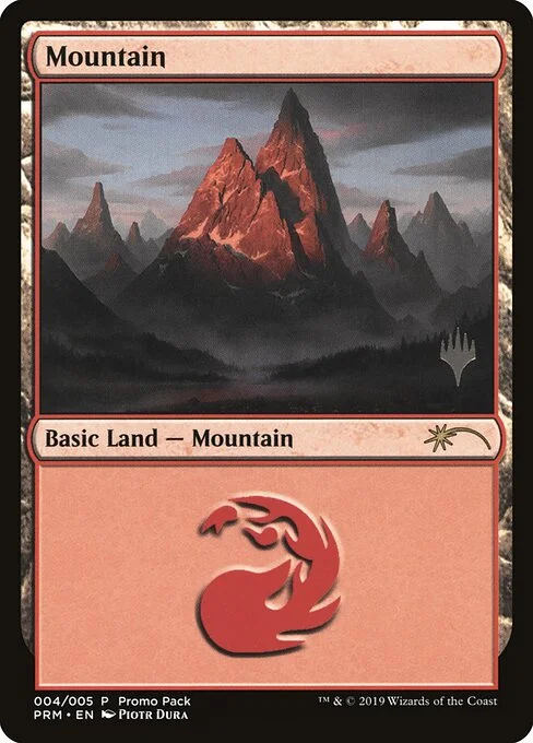 Mountain, carta Magic di tipo Basic Land — Mountain illustrata da Piotr Dura