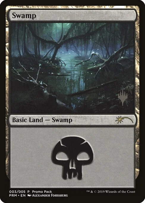 Swamp, carta Magic di tipo Basic Land — Swamp illustrata da Alexander Forssberg