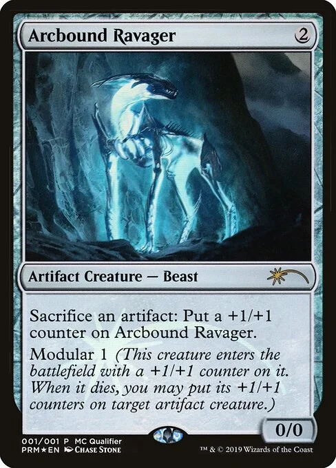Arcbound Ravager, carta Magic di tipo Artifact Creature — Beast illustrata da Chase Stone