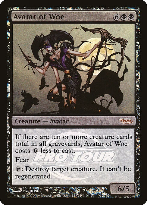 Avatar of Woe, carta Magic di tipo Creature — Avatar illustrata da rk post