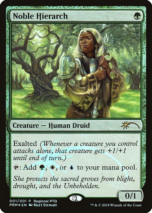 Noble Hierarch, carta Magic di tipo Creature — Human Druid illustrata da Matt Stewart