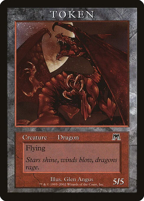 Dragon, carta Magic di tipo Token Creature — Dragon illustrata da Glen Angus