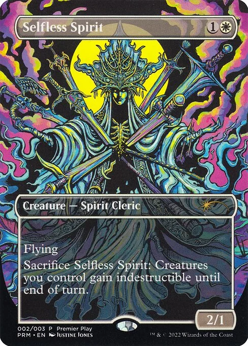 Selfless Spirit, carta Magic di tipo Creature — Spirit Cleric illustrata da Justine Jones