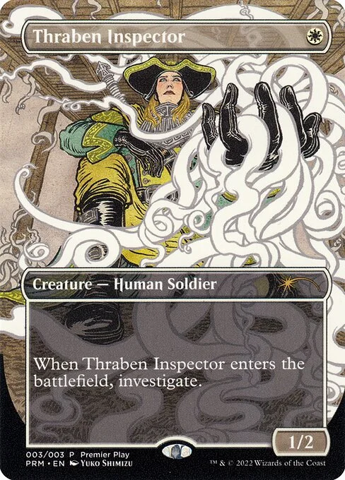 Thraben Inspector, carta Magic di tipo Creature — Human Soldier illustrata da Yuko Shimizu