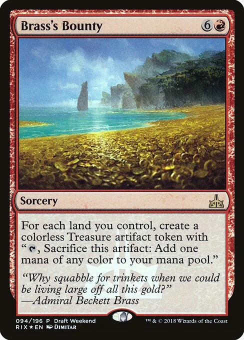Brass's Bounty, carta Magic di tipo Sorcery illustrata da Dimitar Marinski