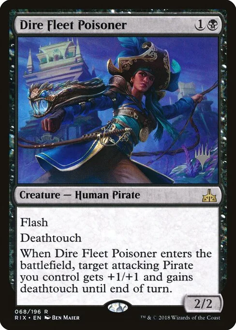 Dire Fleet Poisoner, carta Magic di tipo Creature — Human Pirate illustrata da Ben Maier