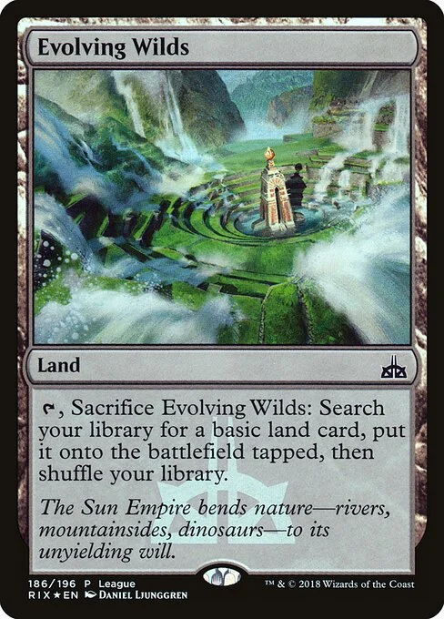 Evolving Wilds, carta Magic di tipo Land illustrata da Daniel Ljunggren